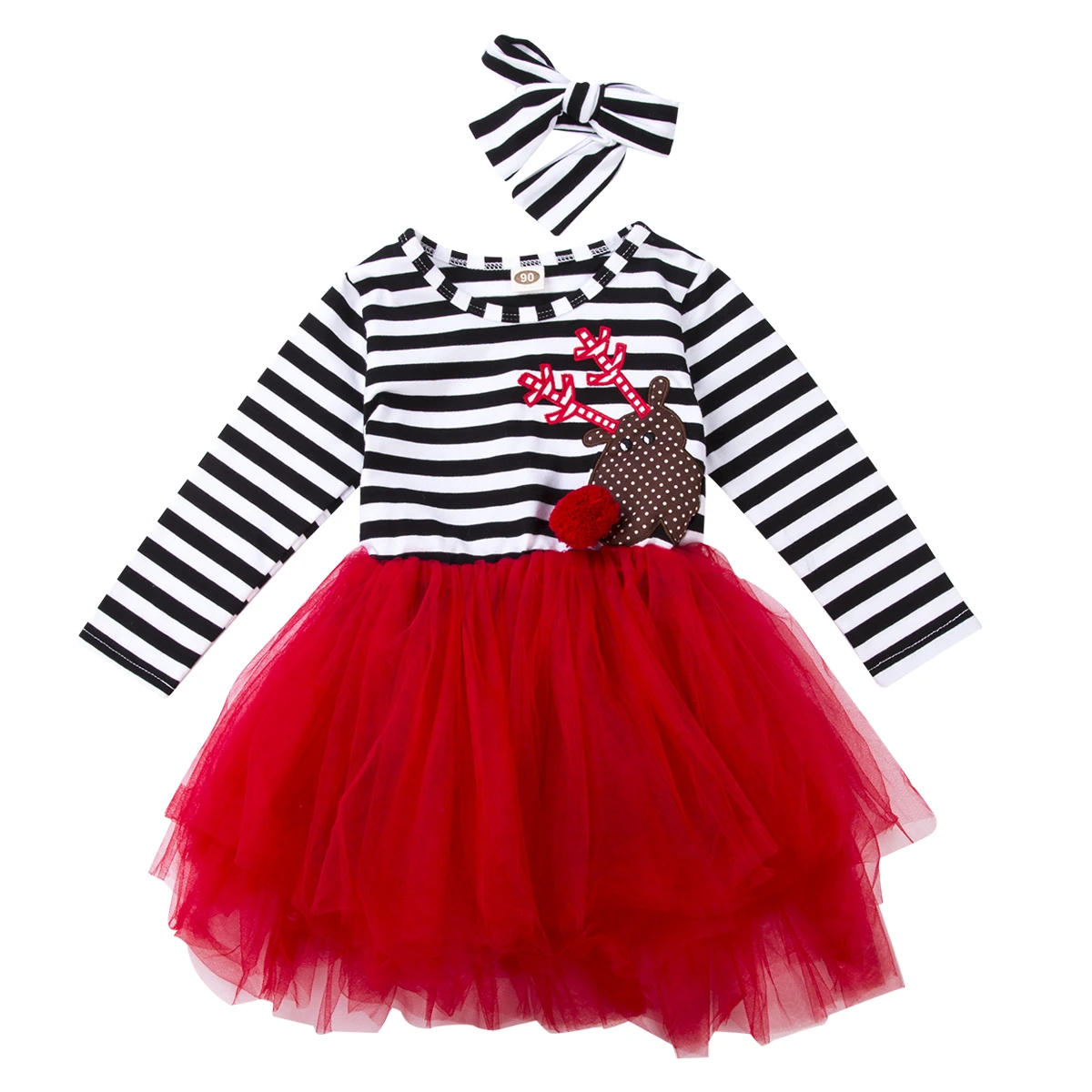 girls red xmas dress