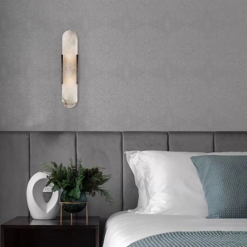 

Post Modern Originality Natural Cloud Stone Living Room Wall Lamp Hardware Bedside Bedroom Study Designer Wall Lamp