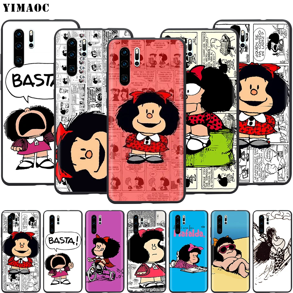 YIMAOC Mafalda чехол для Huawei Mate 30 20 Honor Y7 7a 7c 8c 8x9 10 Nova 3i 3 Lite Pro Y6 2018 P30 P smart | Мобильные