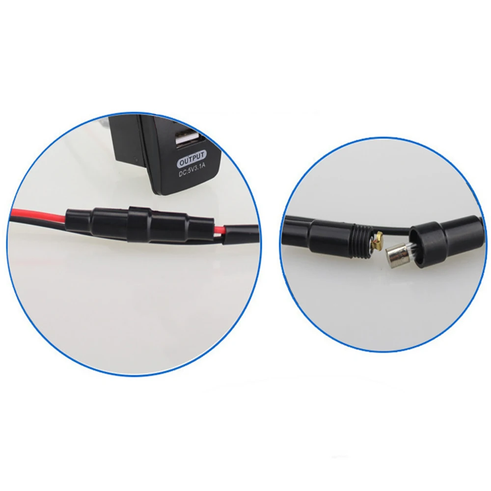 5V 3.1A универсальное двойной зарядное устройство USB прикуриватель кулисный переключатель зарядное устройство для телефона 12-24V Автомобильный Мотоцикл ATV Лодка