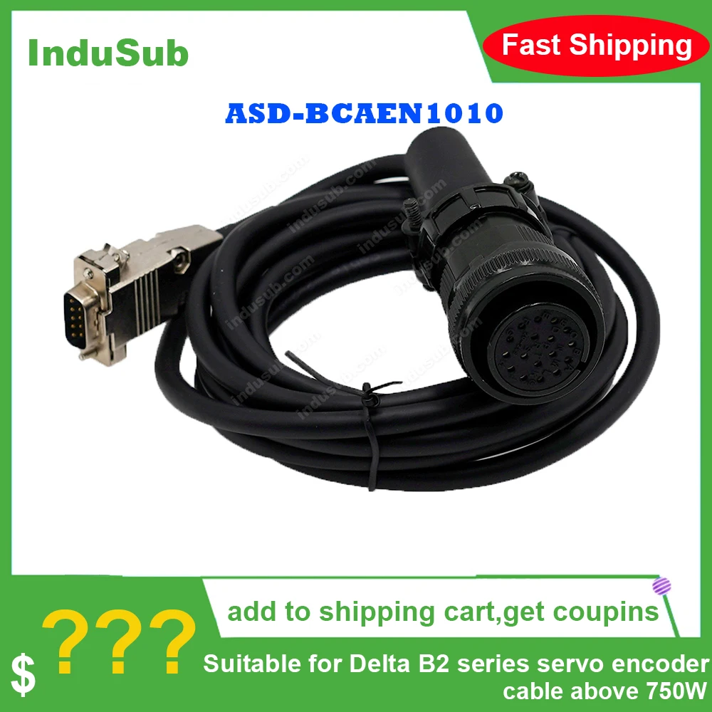 ASD BCAEN1010 Suitable B2 Series servo Encoder Cable above 750W 10mWires & Cables AliExpress