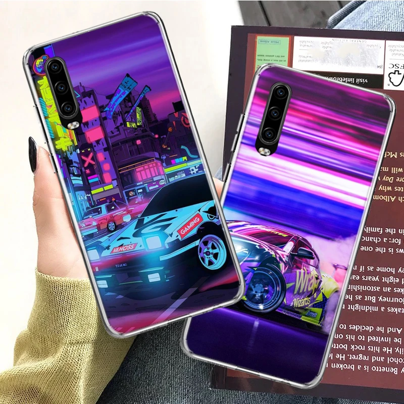 Japan Jdm Car Ae86 Vaporwave Phone For Huawei P30 Lite P10 P P40 P50 Cover Mate 40 Pro 10 30 Capa Coque Shell Aliexpress