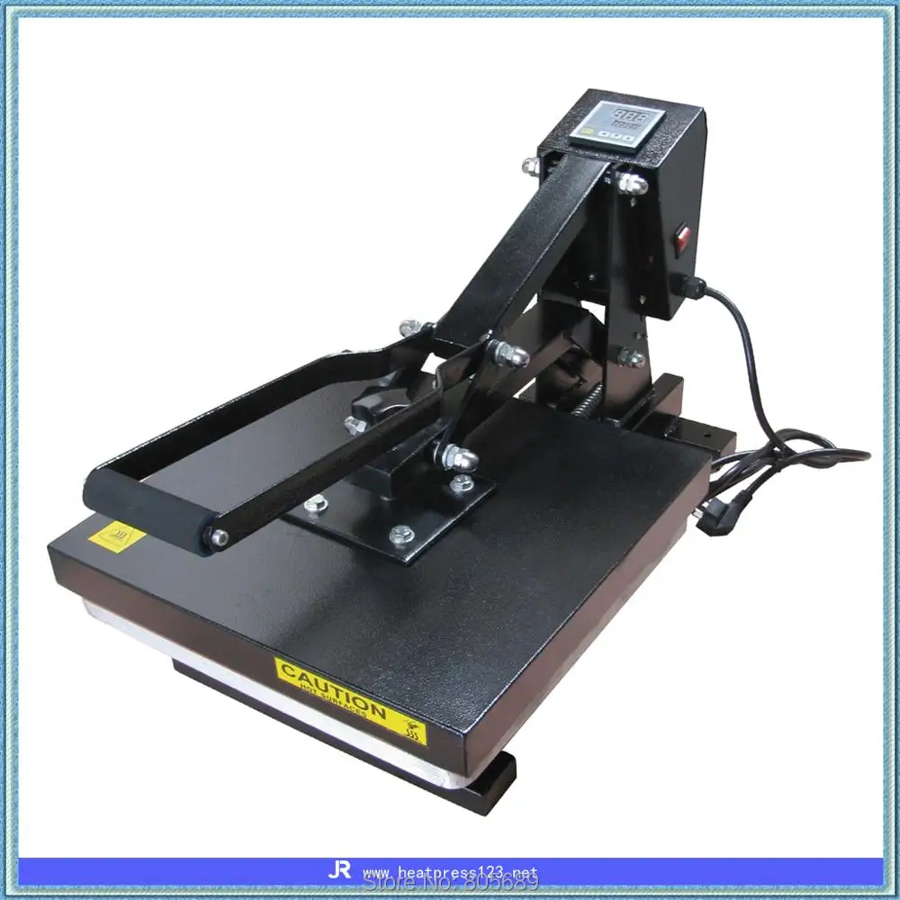 Black Manual Tshirt 80x100 Heat Press Machine Large Format For