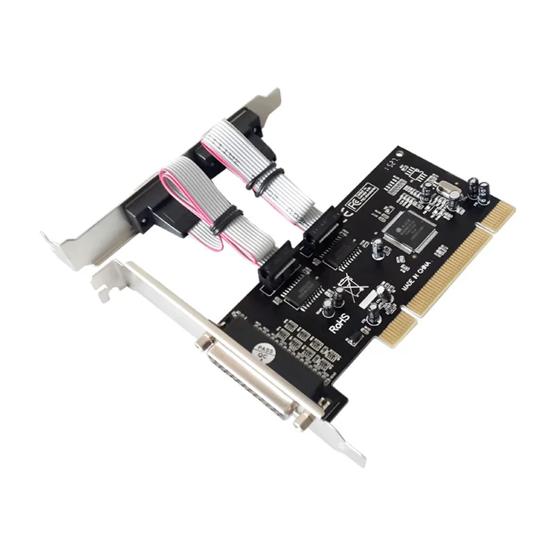 

PCI 2s1p serial and parallel port combination control expansion card PCI multi serial additional card mcs9865