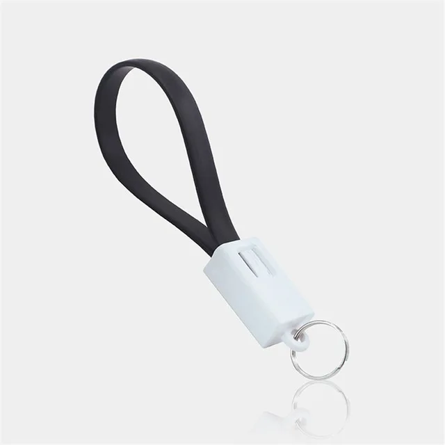 Портативный Мини СВЕТОДИОДНЫЙ модуль панели управления USB зарядное устройство данных Micro usb-кабель Android type C зарядный кабель для samsung huawei - Цвет: Черный