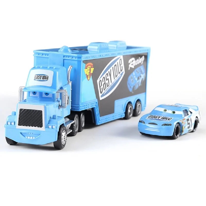 Оригинальный автомобиль Disney Pixar 3 Mac Lightning McQueen Uncle Truck 1:55 литая модель раздвижная