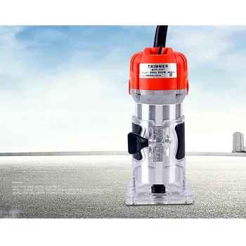 

Woodworking Trimming Machine Hand Carving Machine 650W 30000rpm Wood Milling Engraving Slotting Wood Router DIY Electric Trimmer