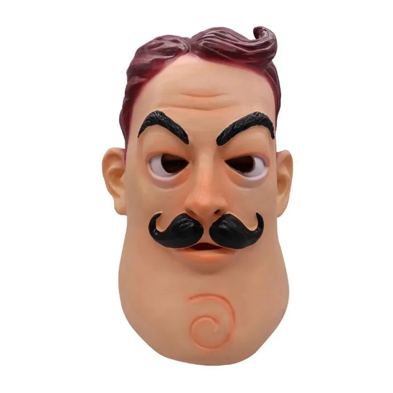 

Horror Game Hello Neighbor Cosplay Mask Latex Helmet Halloween Party Props
