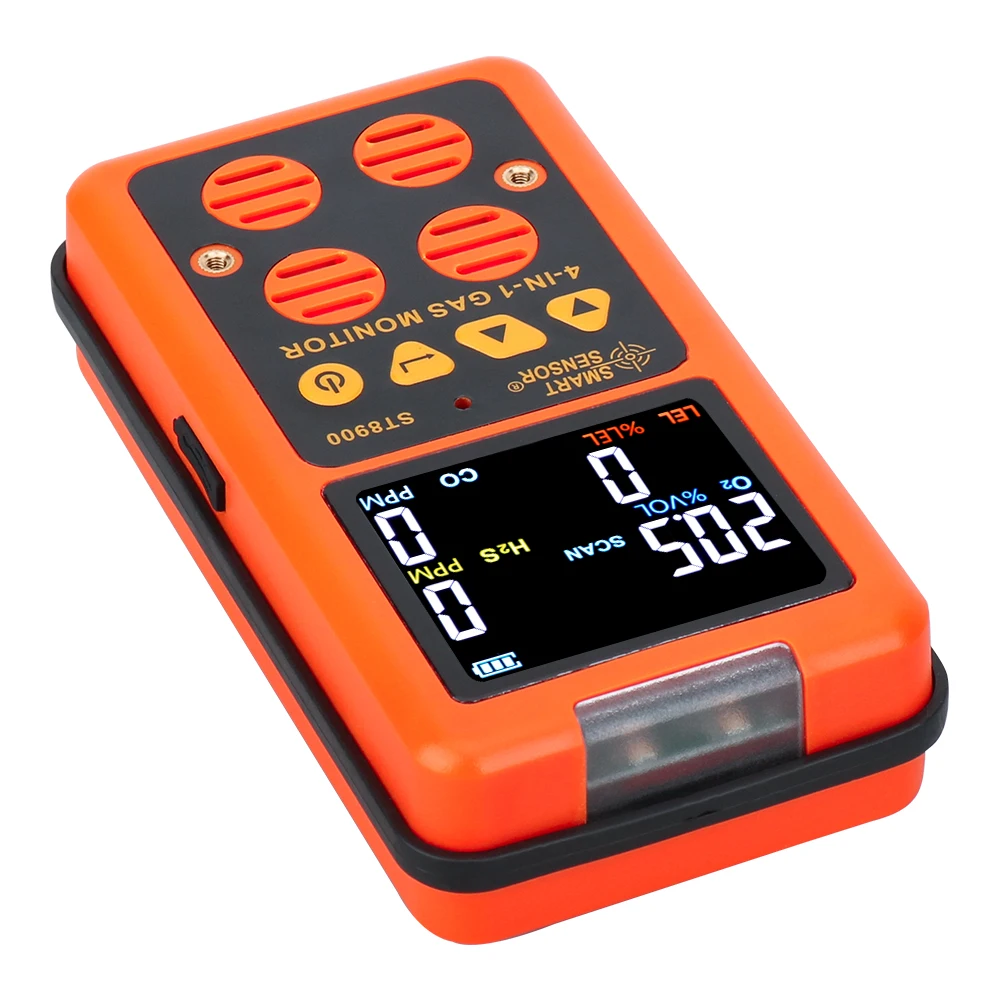  4 in 1 Multi Gas Detector Gas Monitor Oxygen O2 Hydrogen Sulfide H2S Carbon Monoxide CO Combustible - 32934631720
