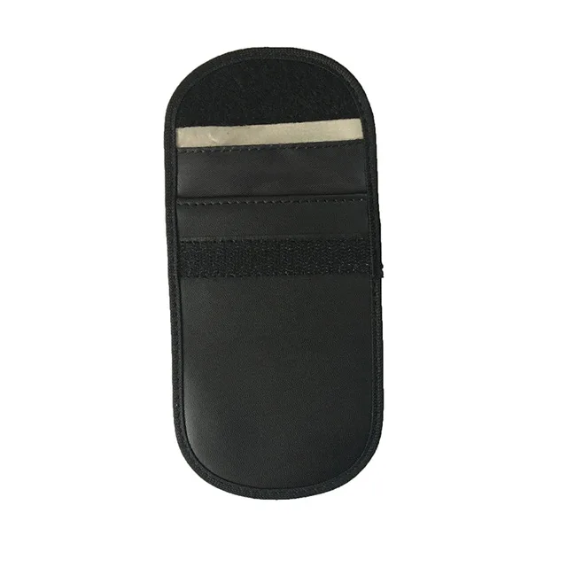 Black Один карман Faraday автомобиль удаленный ключ сумка RFID блокатор сумки FOB сигнальная экранирующая Сумочка ID карты сумки Япония станция горячий BAG1002 - Цвет: Black