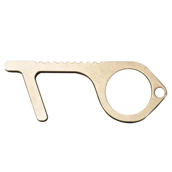 

Elevator Button Contactless Tool Safety Door Opener Safety Protection Isolation Brass Key Door Opener No Touch Tools