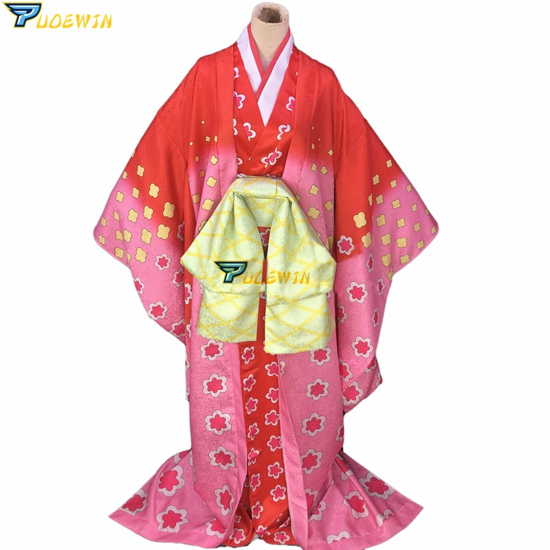 One Piece Wano Country Kozuki Hiyori Kimono Cosplay Costume Aliexpress