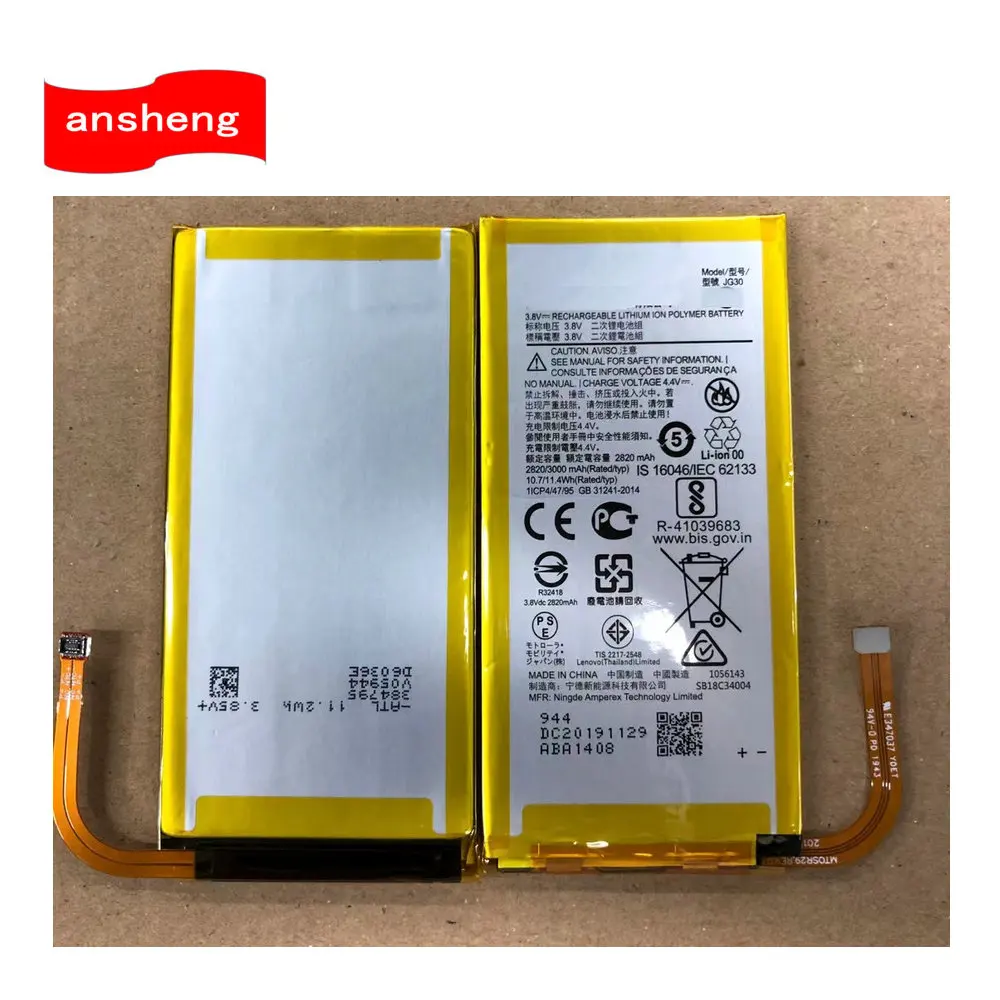 

Original 3.8V 3000mAh JG30 Battery For Motorola Moto J G7 XT1962-1 Mobile Phone