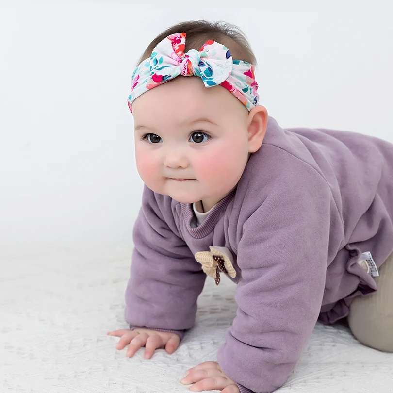 1 шт. милые повязки на голову в горошек с большим бантом повязка для детей и