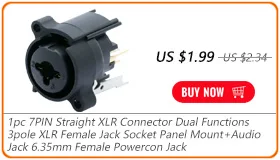 20шт/10 комплектов мужской и женский 3PIN XLR штекер+ 3PIN XLR гнездо С Пылезащитным колпачком Простой DIY комплект для аудио проекта