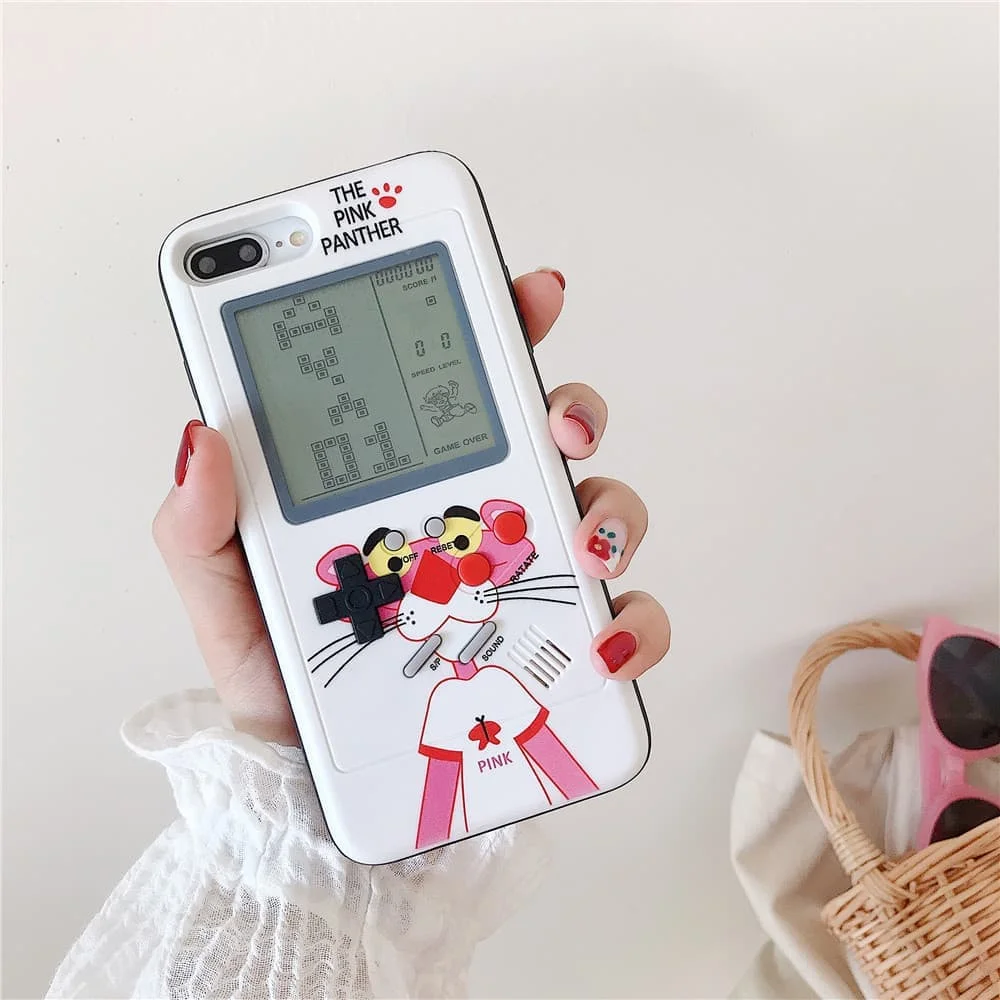 Игровой чехол для телефона для IPhone 11 Pro Max 6 6s 7 8 Plus X XS XR, чехол GB, портативная игровая консоль Gameboy, портативный чехол с милыми животными