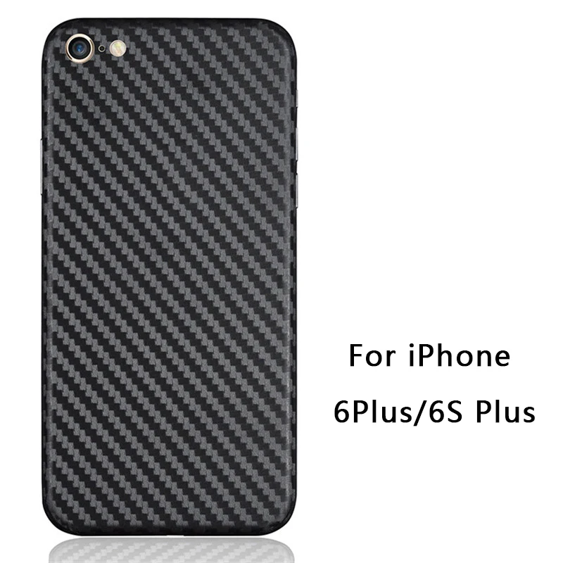 Роскошная наклейка из углеродного волокна на заднюю панель для iPhone 11 Pro Max 11 Pro 11X7 8 Plus прочная наклейка s для iPhone 6S 6 7 8 XR XS MAX - Цвет: For 6 Plus 6S Plus