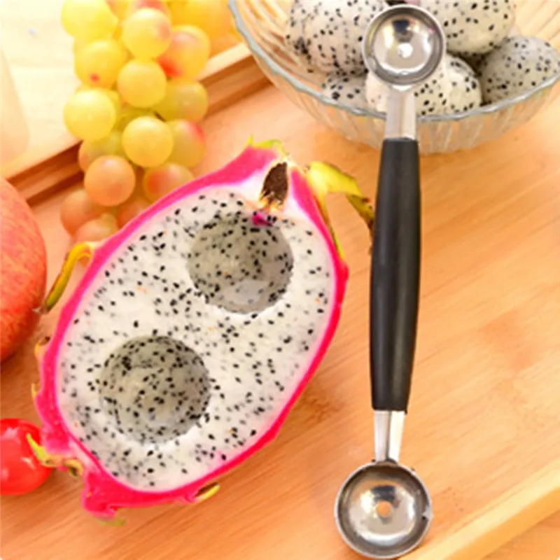 

Creative Home Mini Fruit Ball Spoon Ice Cream Spoon Melon Spoon Stainless Steel/Plastic Multi Function Kitchen Tool