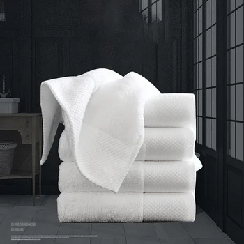 

10-Pack White Luxury Cotton Towel Hotel Spa Washing Towel