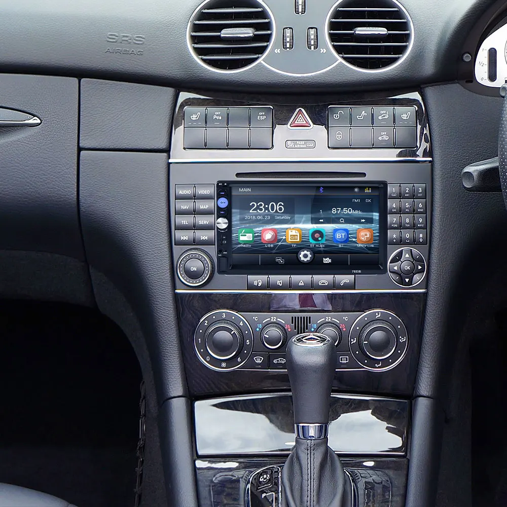 FM/USB/AUX Автомобильный Bluetooth MP5 FM красочные кнопки Авто MP5 плеер универсальный сенсорный экран 7 дюймов автомобиль MP5