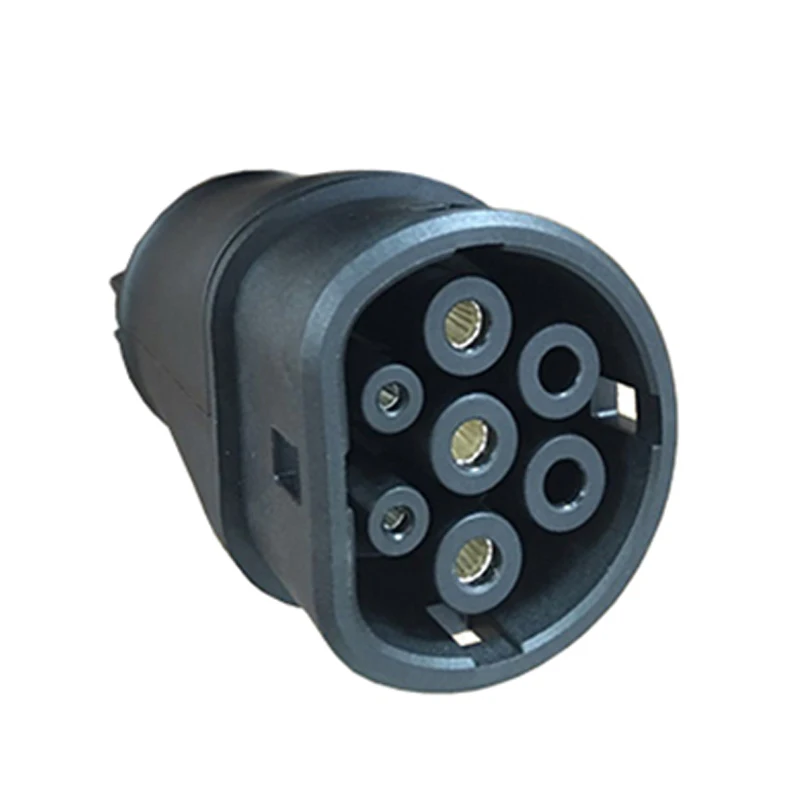 type 1 to type 2 ev charger convertor black (3)