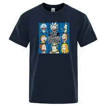 Футболки Рик и Морти, топы с принтом The Schwifty, Мужская хлопковая футболка, летняя забавная футболка в стиле аниме, мужские футболки с коротким рукавом и круглым вырезом