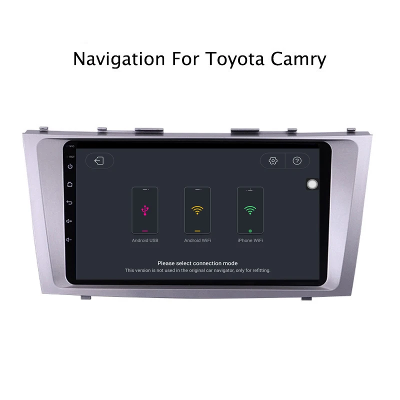 Discount Ectwodvd 9inch Andriod 8.1 Car DVD GPS For Toyota Camry 2007-2011 4G RAM 64G ROM CarPlay DSP 4G LTE with WIFI 8