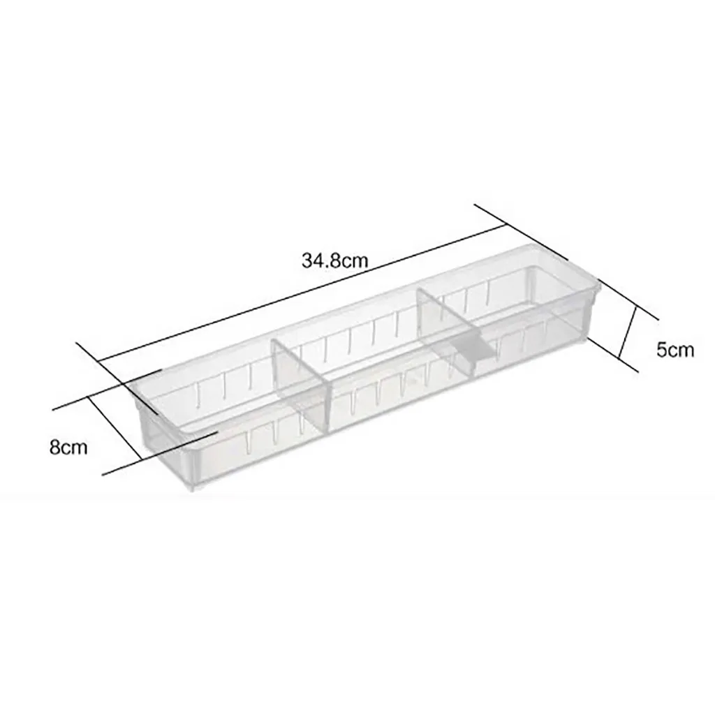Контейнер для хранения Контейнер лотки для столовых приборов для выдвижных ящиков домашняя кухонная доска разделитель Регулируемый ящик для хранения косметический ящик#37