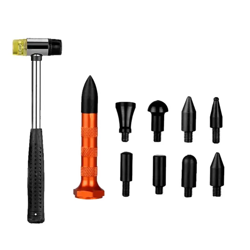 

1set Car Sag Repair Tool Hammer Rubber Handle Leveling Pen Dent Repair Hammer High Quality