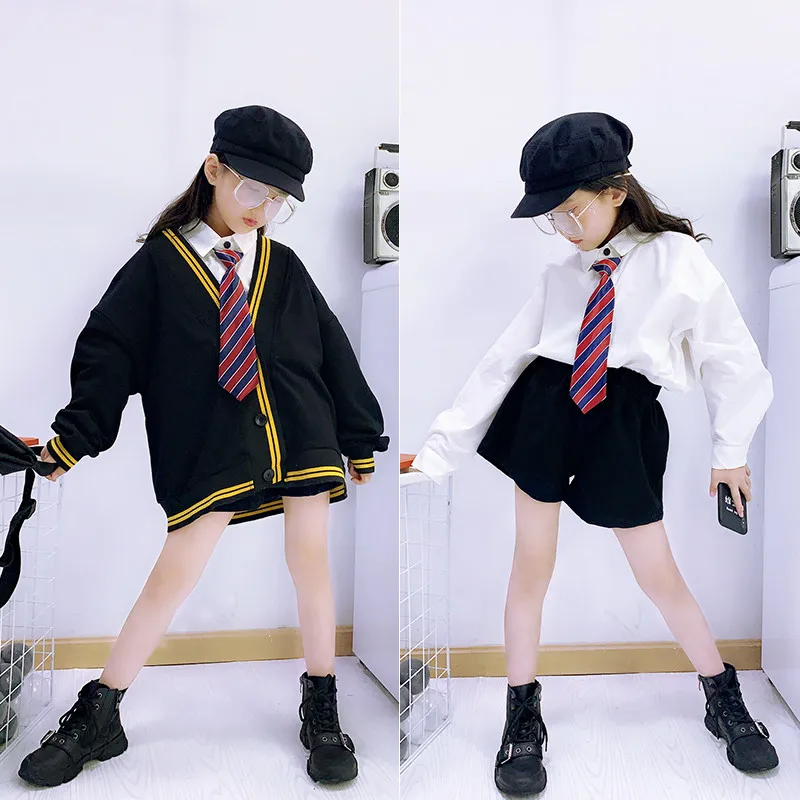 

Girls suit 2019 autumn new school uniforms British college wind school suit jacket four sets of foreign tide children