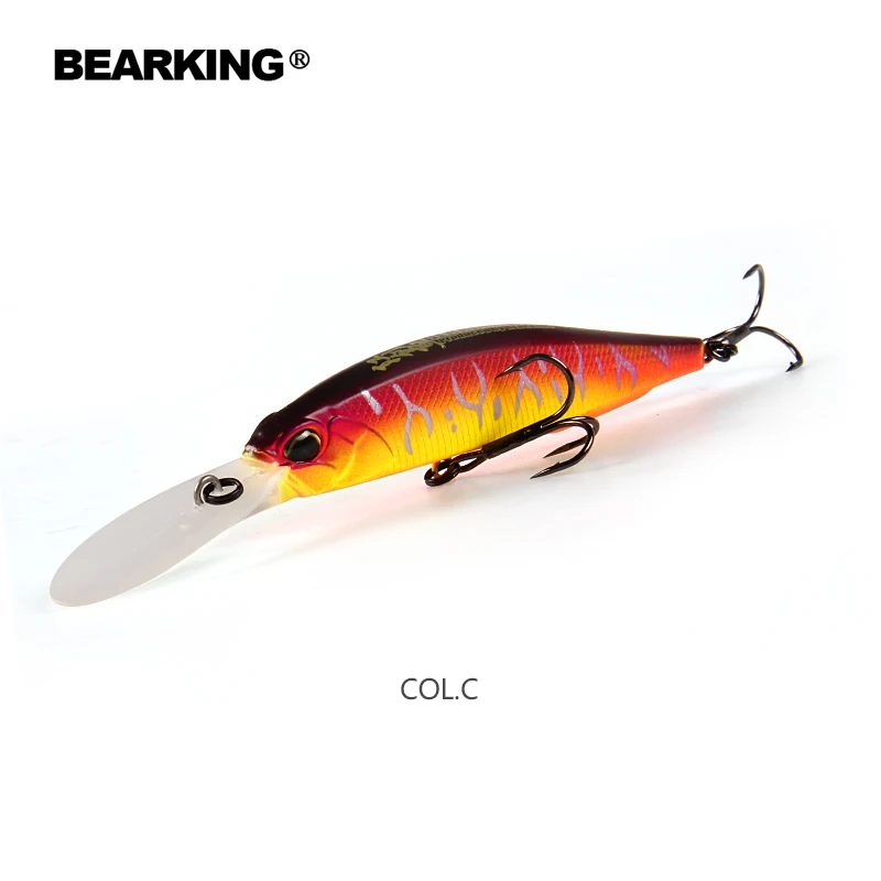 BEARKING 10 см 16 г супер магнит вес системы длинный литье новая модель рыболовные приманки твердая приманка качество воблер для мелкой рыбы - Цвет: C