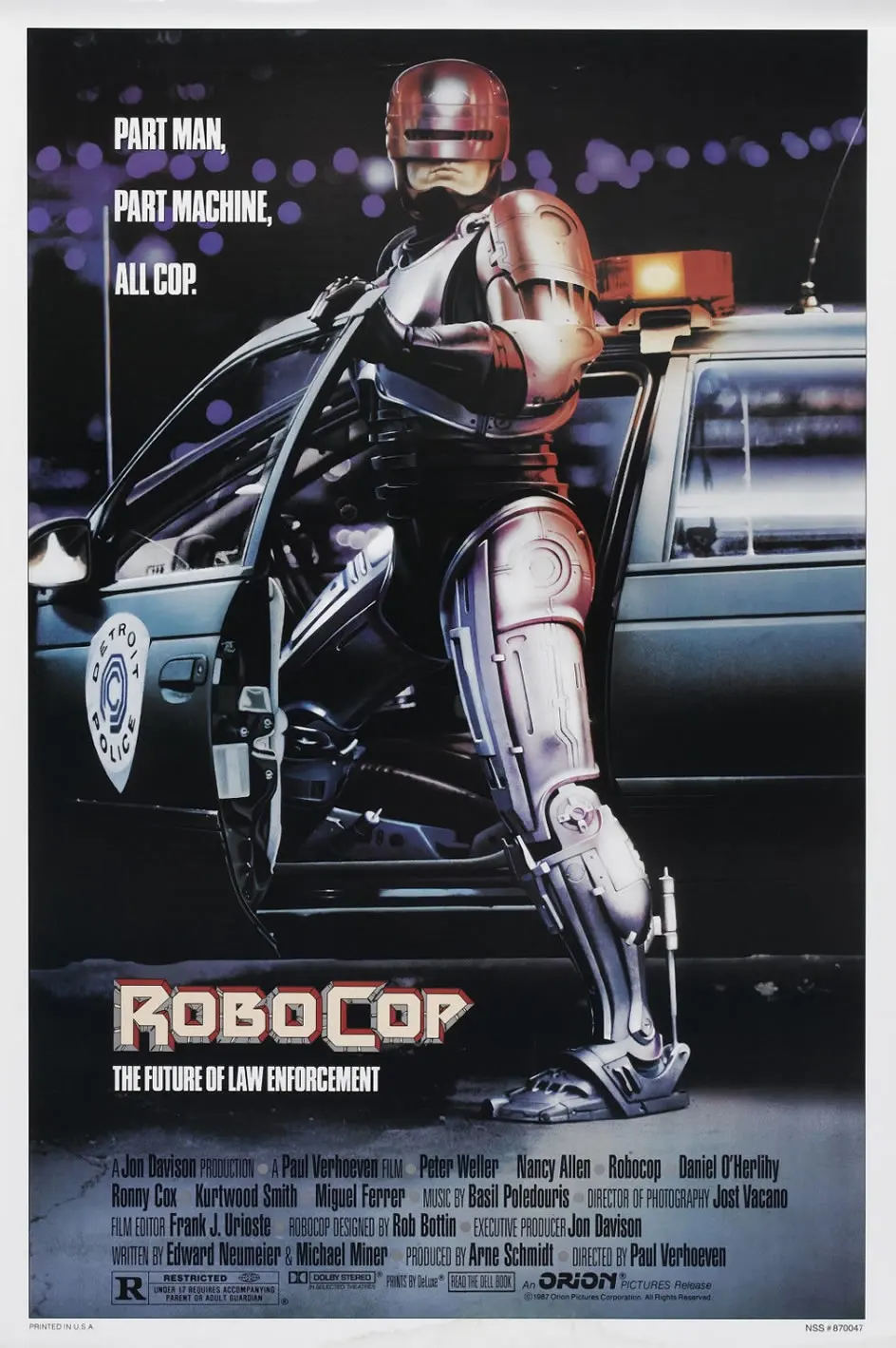Фильм робокоп постер (1987) Silk плакат декоративной живописи 24x36inch | Дом и сад