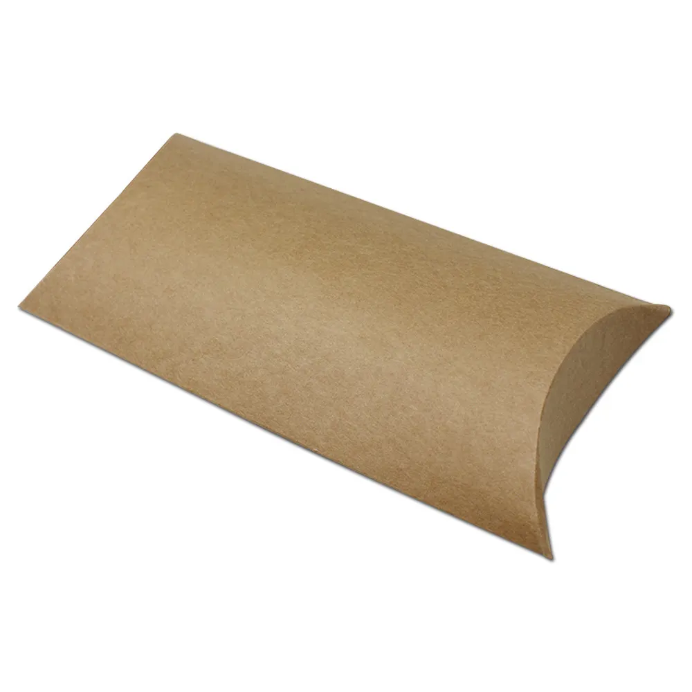 

20pcs Brown Kraft Paper Pillow Box Gift Packaging Candy handkerchief Socks Silk Scarf Underwear Packing Wedding Party Storage