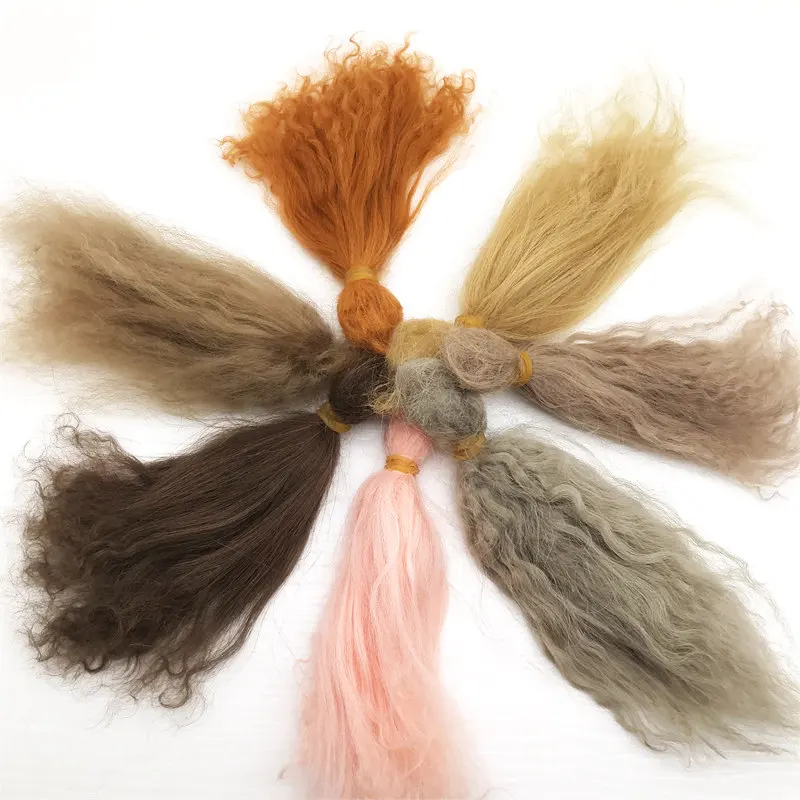 

Кукла реборн, кукла из кудрявого мохера длиной около 6 дюймов, 12 цветов