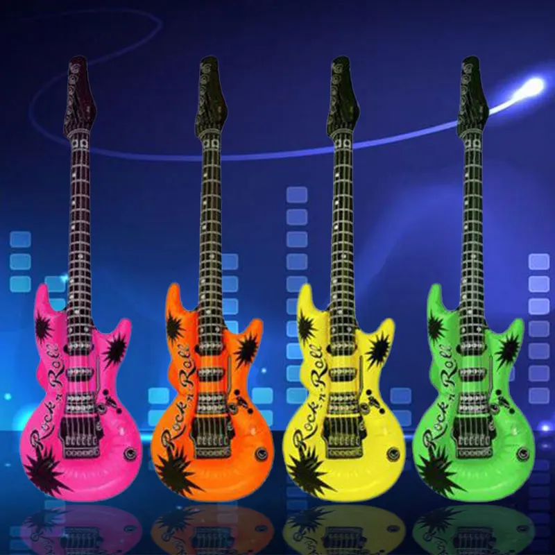 

Baby Guitar Toy Guitars Inflatable Party Favors Bulk 20" Wedding KARAOKE Musical instrument Guitar accessories Random color