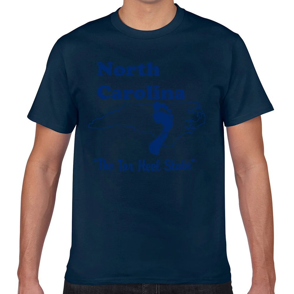 Tops T Shirt Men north carolina tar heel Sexy White Short Male Tshirt | Мужская одежда