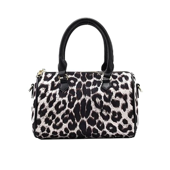 

Vintage Black and White Leopard Pattern Tote Bag, Ladies Shoulder Bag, Party Clutch, Wallet