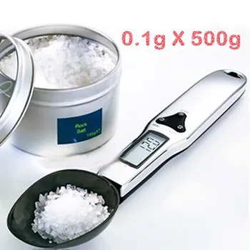 

Electric Spoon Measuring Scale 500g/0.1g Digital Kitchen Gadget For Baking LCD display Mini