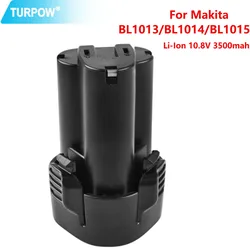 Replacement Battery For Makita BL1013 BL1014 BL 1013 BL 1014 LCT203W 194550-6 194551-4 195332-9 3500mAh 10.8V  Li-ion Battery