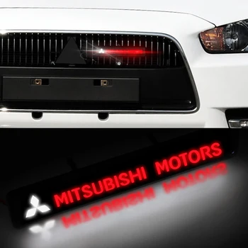 

1 Pieces ABS Chrome Front Hood Grille LED Decorative Light for Mitsubishis ASX Lancer Pajero Outlander L200 EVO Lancer EX Pajero