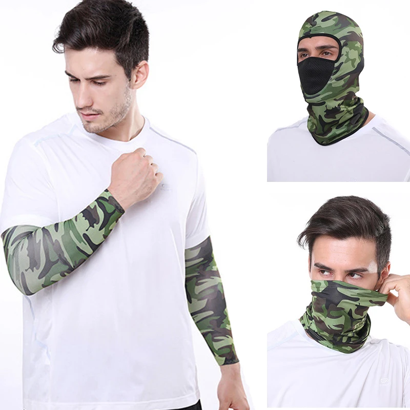 

Outdoor Sport Bandana Military Camo Tactical Balaclava Tube Scarf Fishing Hiking Cycling Face Mask Neck Gaiter Cover Headband