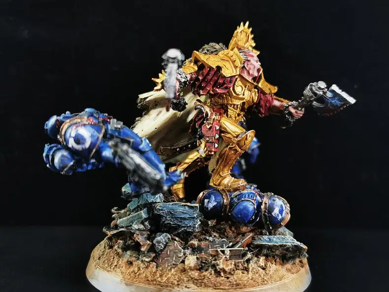 Модель для военных игр Hammer 40K Ghazghkull Mag Uruk Thraka Orcs Waaagh Boss уже нарисованная