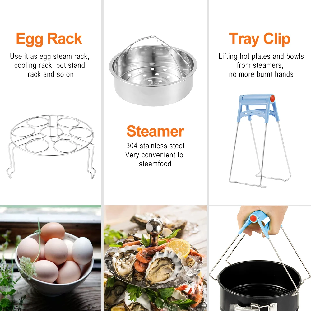 7 шт. скороварка набор аксессуаров для мгновенного приготовления полка яиц