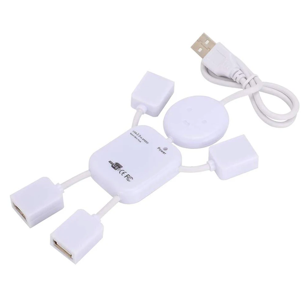 4 Порты и разъёмы высокое Скорость usb-хаб 480 Мбит/с USB 2,0 Multi HUB разветвитель расширительный бак для портативных ПК компьютер мобильный жесткий диск флэш-накопитель и многое другое