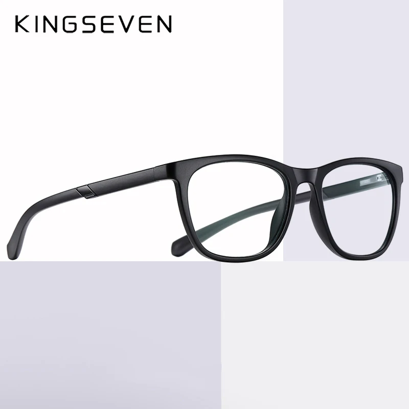 

KINGSEVEN2022 Новинка TR очки с защитой от синего спектра ретро плоские очки с пружинной дужкой зеркало для чтения унисекс оптические очки по рецепту для M