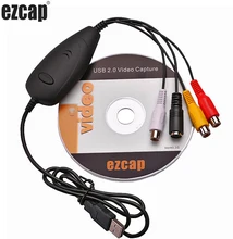 Ezcap172 USB 2,0 Аудио Видео Захват карты захват Преобразователь Аналоговое видео для VHS видеорегистратор DVD для Windows Win10 Ezcap172 USB 2,0 Аудио Видео Захват карты захват Преобразователь Аналоговое видео для VHS видеорегистратор DVD для Windows Win10