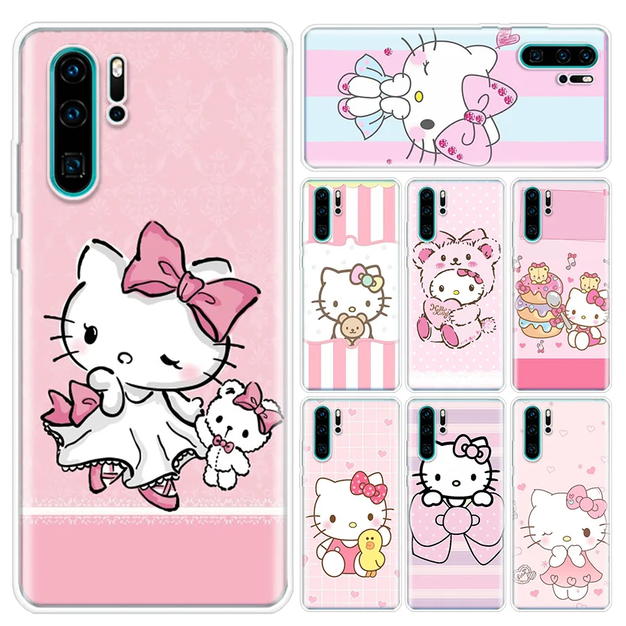 Чехол Hello Kitty для телефона Huawei P10 P20 P30 P40 Lite Pro P30Lite Mate 20 P SMART Z 2018 2019 | Мобильные