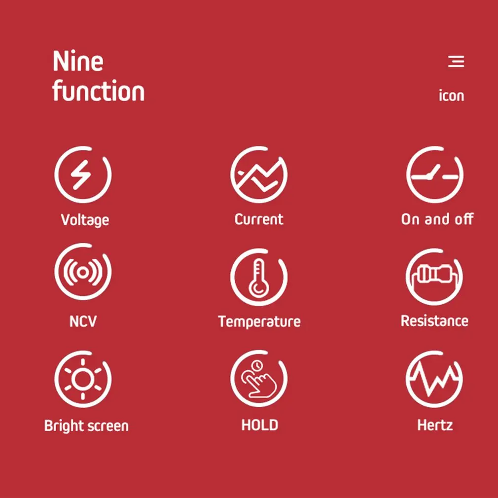 Aneng V02B мультиметр для передачи данных Ncv цифровой ЖК-дисплей Вольтметр переменного/постоянного тока Автоматический диапазон диодное Сопротивление Частота Емкость Тестер