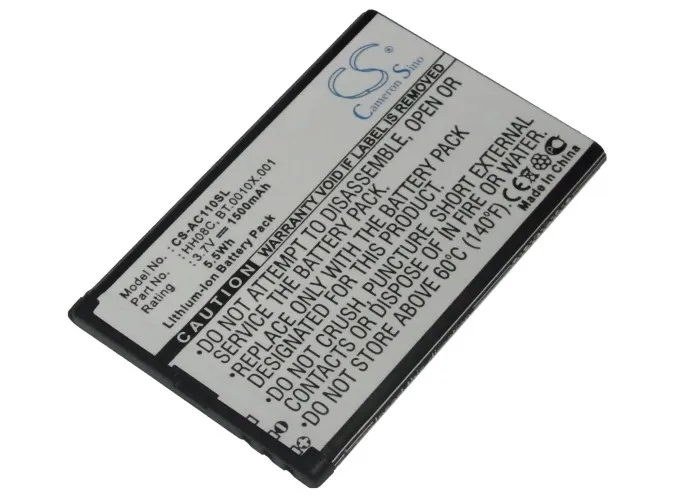 Обновленная батарея Cameron Sino для acer BT.0010X. 001 beTouch E110 1500 мАч/5.55Wh