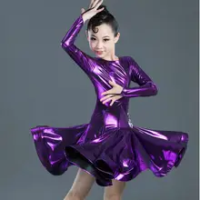 Костюм для латинских танцев, детский профессиональный танцевальный костюм, одежда для выступлений, танцевальная юбка для девочек